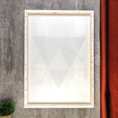 Фоторамка дерево на 9 фото до 10х15 см "Геометрический рисунок" 69,5х49 см