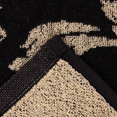 Полотенце именное махровое Этель "Алексей" чёрный, 50х90см, 100% хлопок, 420гр/м2