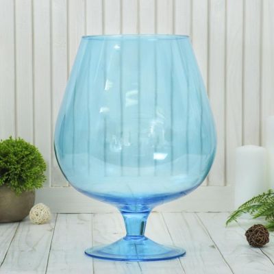 Ваза "Бренди" микс прозрачн. 5л,  d-14см; 19х28см