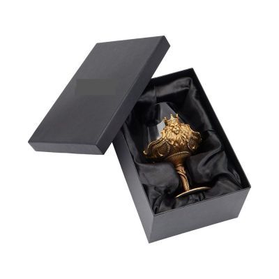 Бокал коньячный с рельефом льва в подарочной коробке