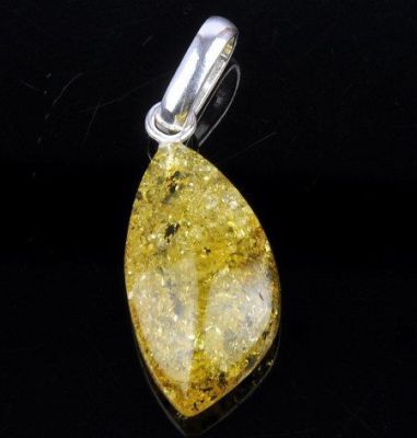 Кулон Янтарь "Золотой дождь" арт.ЯК-039