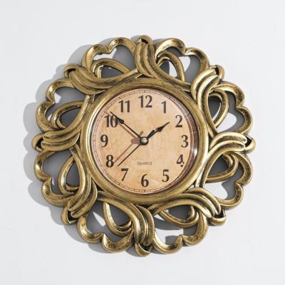 Часы настенные, серия: Интерьер, "Вереница", дискретный ход, d=12 см, 25 х 25 см