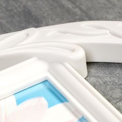 Фоторамка на 4 фото 10х10 см, 10х15 см "Бокал" белая