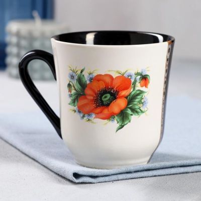 Кружка "День-ночь" деколь, 320 мл, микс