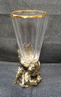 Стопка с литьем из латуни "Лев" 