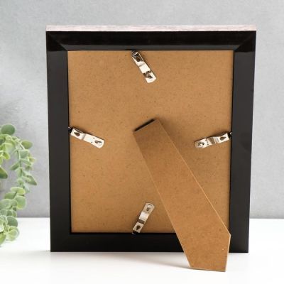 Фоторамка пластик 20х25 см "Зеркало с обводкой под дерево" 30х25,3 см