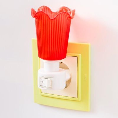 Ночник "Цветочек оранжевый" МИКС 11х5,5 см