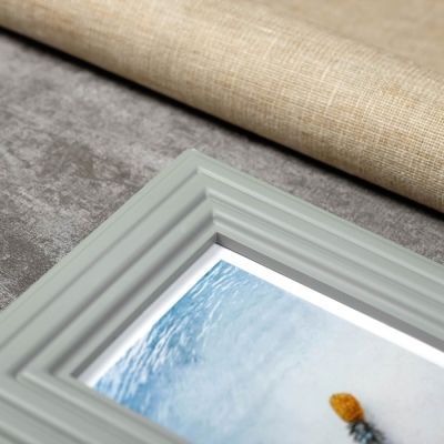 Фоторамка пластик на 6 фото 8х10, 10х15, 13х18 см "Богема" бежево-серая 40х62 см