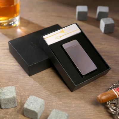 Зажигалка электронная "Классика", USB, дуговая 1х3.5х7 см