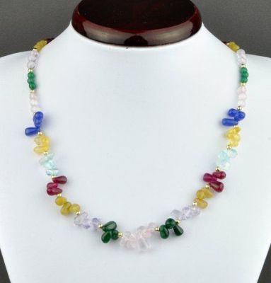 Бусы Самоцвет "Облепиха" арт.П2814