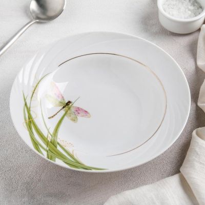 Тарелка глубокая «Стрекоза», 20 см, 230 мл