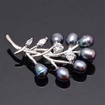 Брошь "Веточка" бшНЖМ-346