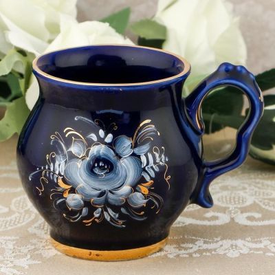 Чашка "Голубая Рапсодия", кобальт, кр зол