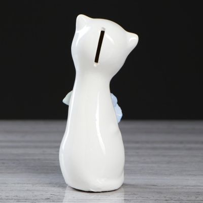 Копилка "Алиса новая", глазурь лепка, 15 см, микс