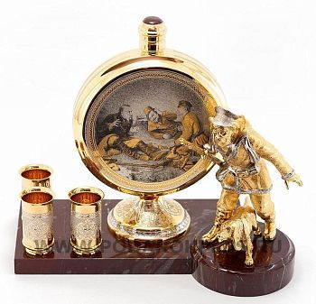 Подарочный набор "Охотник" камень яшма