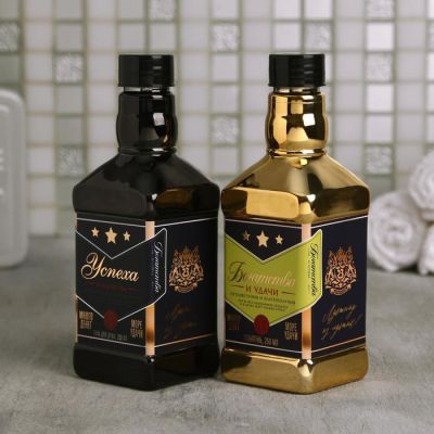 Набор "Защитнику Отечества" гель для душа и шампунь виски 250 мл аромат бергамот и пачули