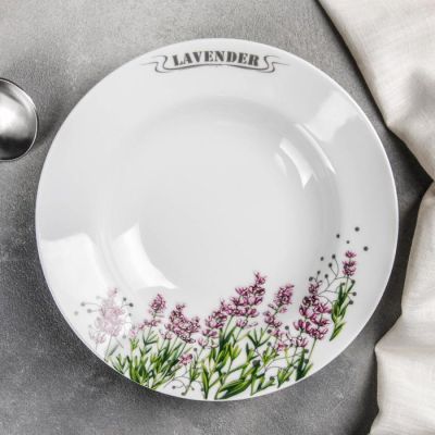 Тарелка «Лаванда», 20 см, 230 мл