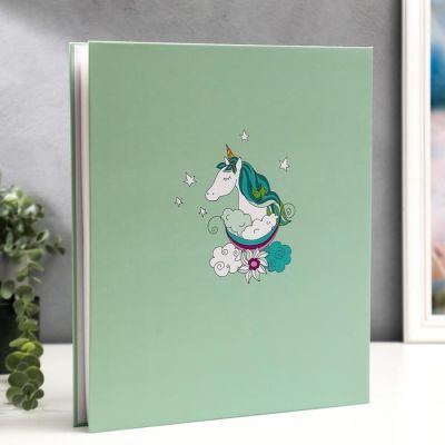 Фотоальбом на 500 фото "Единорог в облаках" в коробке 34,8х30,2х5,9 см