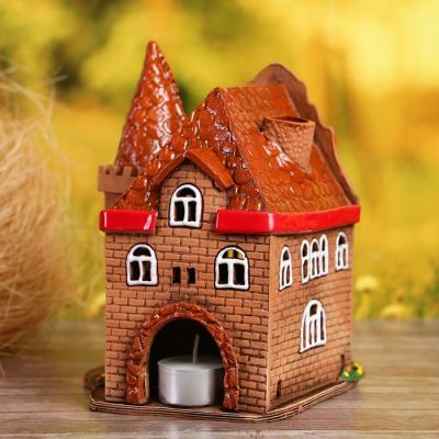 Аромалампа Домик «Мечта», 18 см, ручная работа, микс