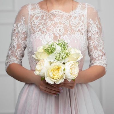 Букет-дублер «Ты прекрасна», белые розы