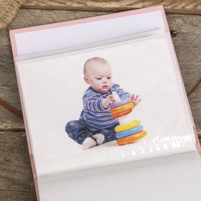 Фотоальбом на 40 фото 10х15 см "Мишка/Коляска" в коробке МИКС 17х14х5 см