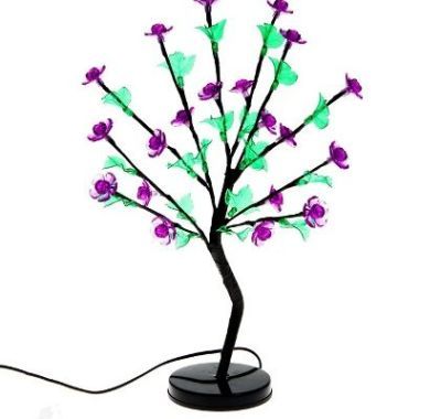 Светодиодный куст "Цветы" улич. (0,6 м., фиолетовый)