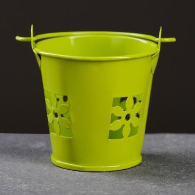 Кашпо "Ведерко" узор, 5,5*5,5см, цвет микс