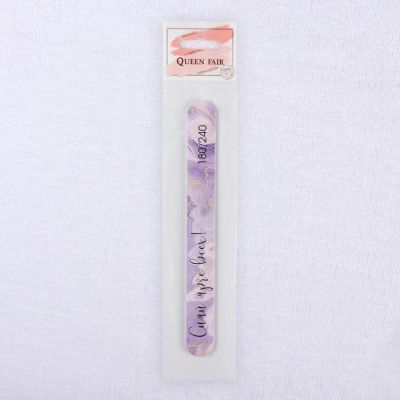 Пилка-наждак «Сияй ярче всех!», абразивность 180/240, 18 см