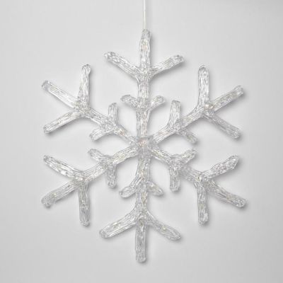 Светодиодная фигура «Снежинка» 39 см, акрил, 50 LED, 220 В, свечение тёплое белое