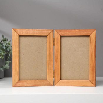 Фоторамка двойная 10х15 см №2 орех