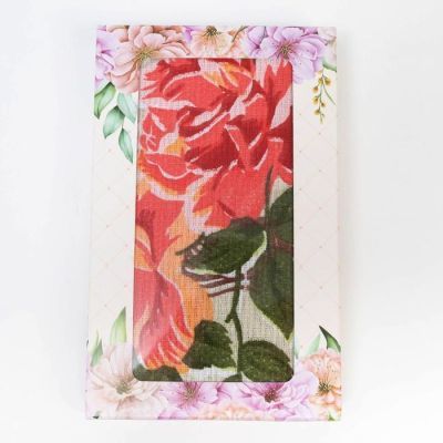 Полотенце вафельное в коробке "Винтажное зеркало" 35х60 см,, 160 гр/м, хл,