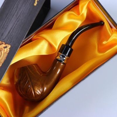 Трубка "Командор" классическая, раструб "Лист", 14х4.7х4.5 см