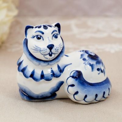 Набор для специй "Кошки новые", гжель