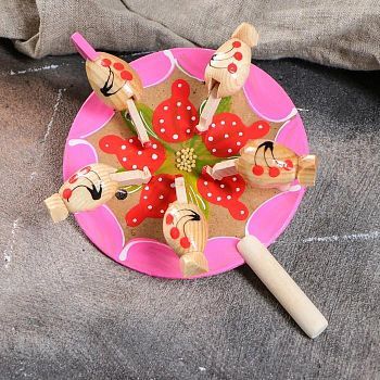 Сувенир деревянный "Курочки", микс