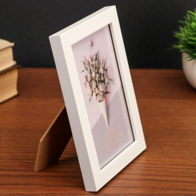 Фоторамка пластик 10х15 см "Белоснежная" 18,2х13,2х1,4 см