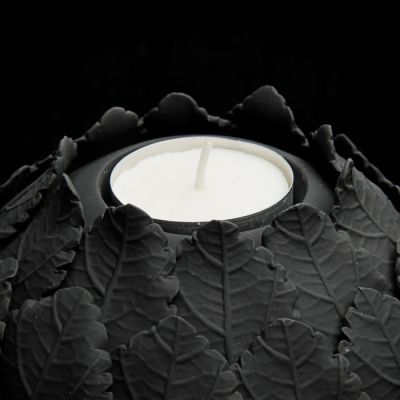 Подсвечник "Артишок" черный матовый