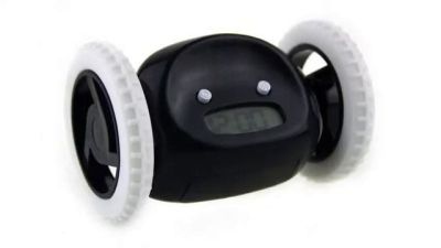 Убегающий будильник (черный)