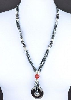 Бусы Гематит "Орбита" арт. П3411