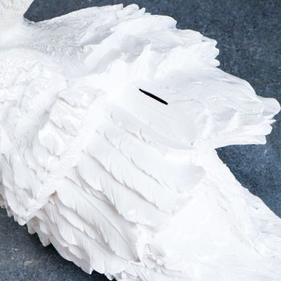 Копилка "Лебедь средний белый" 39см