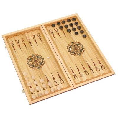 Настольная игра 2 в 1 "В бане генералов нет": шашки, нарды, доска 60 х 60 см