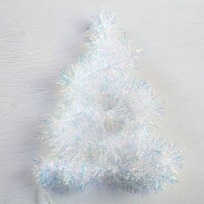 Гирлянда «Мишура» 1 м роса, IP20, перламутровая нить, 22 LED, 6 слоёв, d=7 см, свечение белое, CR2032х2