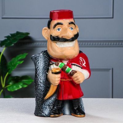 Копилка "Грузин", глазурь, разноцветная, 40 см