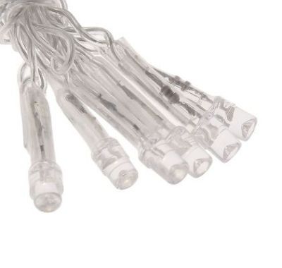 Гирлянда уличная "Бахрома" (Ш:3 м, В:0,6 м, нить силикон, зеленый)