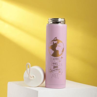 Термос "Мечтай, люби, путешествуй", 350 мл, сохраняет тепло 8 ч