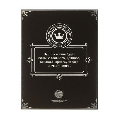 Диплом в рамке "Настоящий мужчина", серебро 14,8 х 19,8 см