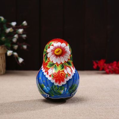 Неваляшка «В голубом платье с балалайкой» 14см