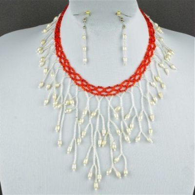 Комплект Жемчуг, бисер "Изящество" арт.КАП-1379