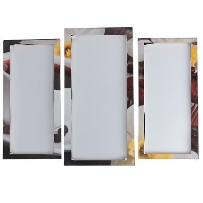 Модульная картина "Кофе с кексами"  (2-25х52; 1-30х60) 60х80 см