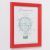 Фоторамка пластик L-5 15х21 см, красный, с небьющимся стеклом