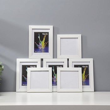 Набор фоторамок 10х10, 10х15 см (белый) 7 шт